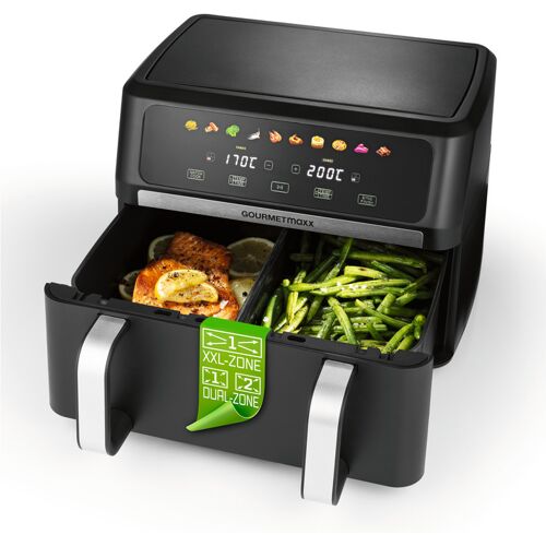 GOURMETmaxx Heißluftfritteuse Vario-Kammer, 10 l