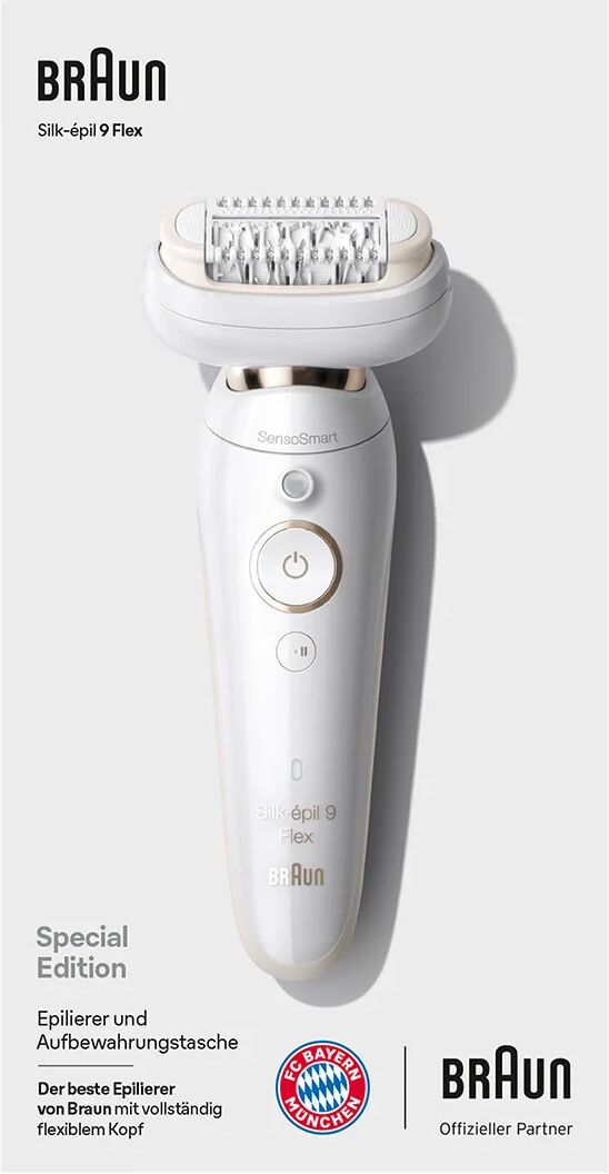 Braun Silk-épil 9 Flex Epilierer für Damen, Special Edition mit Aufbewahrungstasche