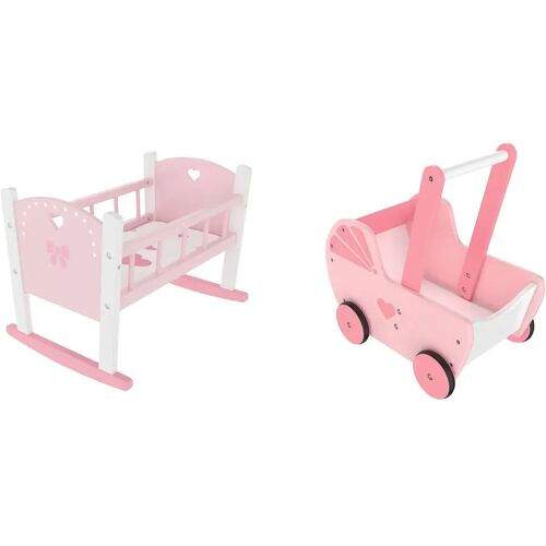 Playtive Puppenwiege / Puppenwagen, aus Echtholz