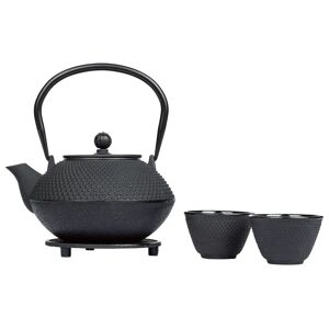 ERNESTO® Gusseisen-Tee-Set, 4-teilig, mit herausnehmbarem Teefilter