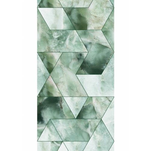 KEK Amsterdam Marble Mosaic Fototapete - grün - 97,4 x 280 cm (= 2 Bahnen)