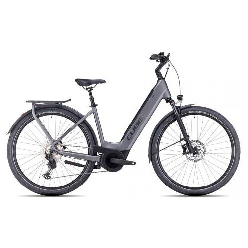 Lucky Bike Cube Touring Hybrid EXC 625 Wave 2023   grey´n´metal   M   E-Trekkingräder