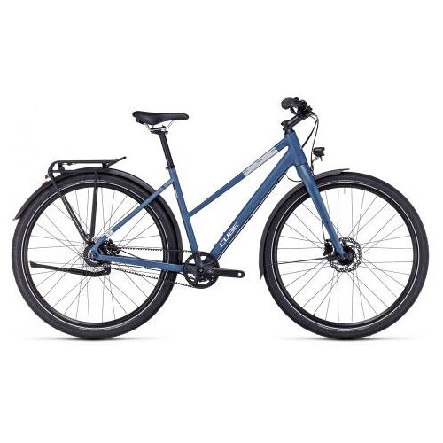 Lucky Bike Cube Travel PRO Trapez 2023   denim´n´silver   M   Trekkingräder