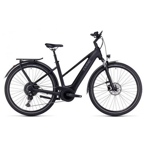 Lucky Bike Cube Touring Hybrid PRO 625 Trapez 2023   black´n´metal   S   E-Trekkingräder