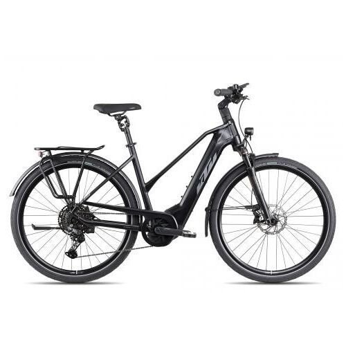 Lucky Bike KTM Macina STYLE PRO Trapez 2024   black matt/grey lime green   46 cm   E-Trekkingräder