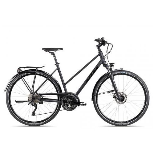 Lucky Bike KTM VALENCIA STREET Trapez 2024   metallic black matt/black lime   51 cm   Trekkingräder