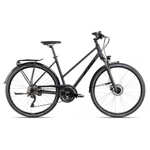 Lucky Bike KTM VALENCIA STREET Trapez 2024   metallic black matt/black lime   56 cm   Trekkingräder