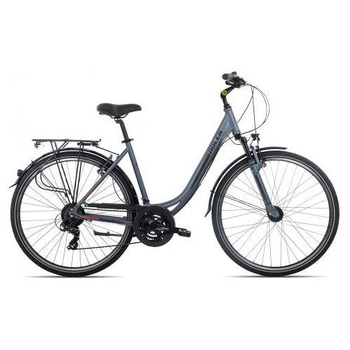 Lucky Bike Adler Verona Wave   grey black red   58 cm   Trekkingräder