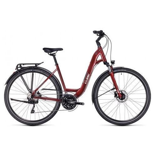 Lucky Bike Cube Touring EXC Wave 2023   red´n´white   XS   Trekkingräder