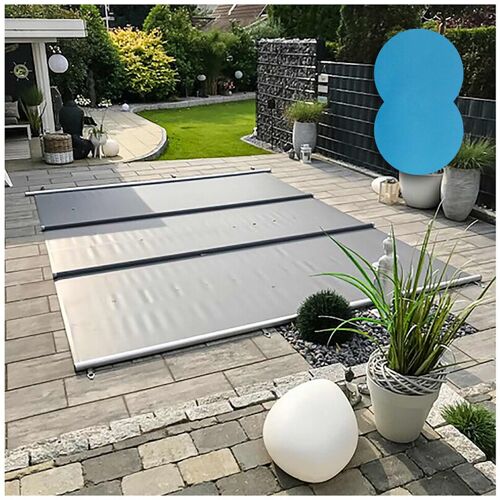 LaJa26 Pool-Schutzabdeckung Performance Achtformpool 4,70 x 3,00 m Blau