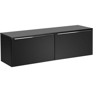 Fun Moebel Waschtischunterschrank 2-tlg AKAN 160cm Schwarz matt ohne Waschtisch Fun Moebel Waschtischunterschrank 2-tlg AKAN 160cm Schwarz matt ohne Waschtisch