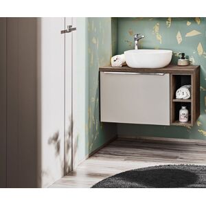 Fun Moebel Waschtischunterschrank 2-tlg AKAN 80cm Taupe ohne Waschtisch Fun Moebel Waschtischunterschrank 2-tlg AKAN 80cm Taupe ohne Waschtisch