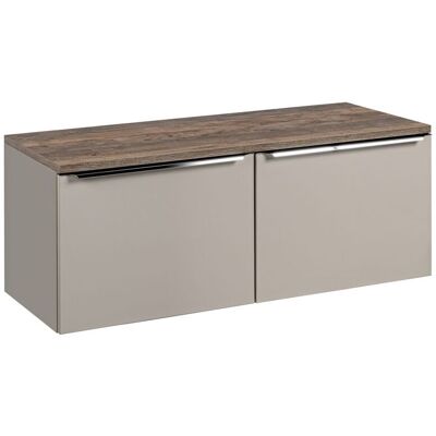 Fun Moebel Waschtischunterschrank 2-tlg AKAN 120cm Taupe ohne Waschtisch Fun Moebel Waschtischunterschrank 2-tlg AKAN 120cm Taupe ohne Waschtisch