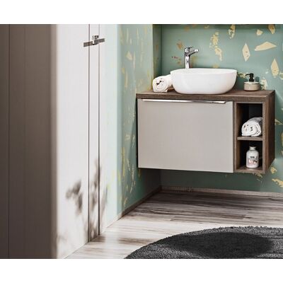 Fun Moebel Waschtischunterschrank 3-tlg AKAN 80cm Taupe inkl. Waschtisch Fun Moebel Waschtischunterschrank 3-tlg AKAN 80cm Taupe inkl. Waschtisch