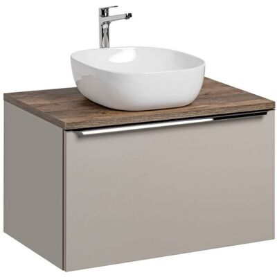 Fun Moebel Waschtischunterschrank 80cm AKAN Taupe inkl. Waschtisch Fun Moebel Waschtischunterschrank 80cm AKAN Taupe inkl. Waschtisch