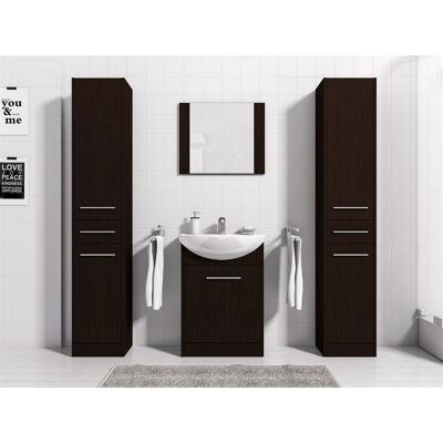 Fun Möbel - SEVILLA XL - Wenge matt - Badezimmer-Set Fun Möbel - SEVILLA XL - Wenge matt - Badezimmer-Set