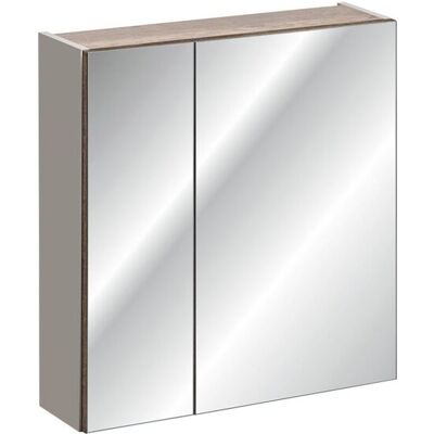 Fun Moebel Badezimmer Spiegelschrank 60cm AKAN Taupe inkl. LED Fun Moebel Badezimmer Spiegelschrank 60cm AKAN Taupe inkl. LED