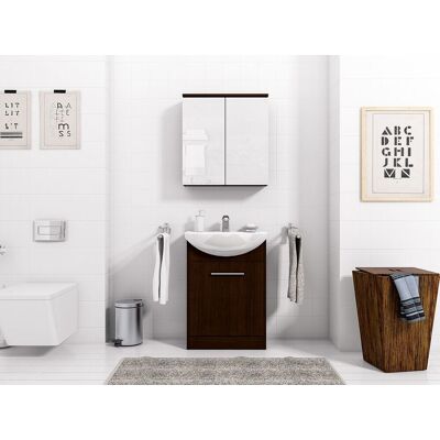 Fun Moebel - PETIT - Wenge matt - 3-Tlg - Badezimmer Unterschrank-Set Fun Moebel - PETIT - Wenge matt - 3-Tlg - Badezimmer Unterschrank-Set