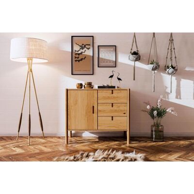 Fun Möbel Kommode Schrank SAGA Eiche massiv 97x84x46 cm Fun Möbel Kommode Schrank SAGA Eiche massiv 97x84x46 cm