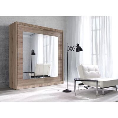 Fun Moebel Schiebetürenschrank Schrank TORGER Sanremo Eiche 180x215 cm Fun Moebel Schiebetürenschrank Schrank TORGER Sanremo Eiche 180x215 cm