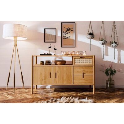 Fun Möbel Kommode Schrank SAGA Eiche massiv 142x86x46 cm Fun Möbel Kommode Schrank SAGA Eiche massiv 142x86x46 cm