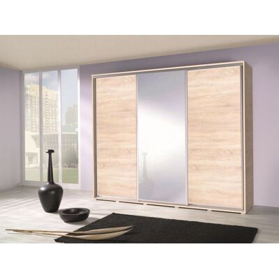 Fun Moebel Kleiderschrank GILES Schwebetürenschrank mit Spiegel 255x215 cm Fun Moebel Kleiderschrank GILES Schwebetürenschrank mit Spiegel 255x215 cm