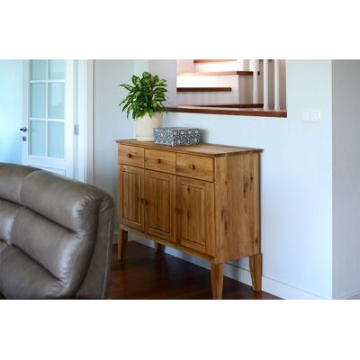 Fun Möbel Sideboard Kommode LENNES Eiche massiv 127x100x45 cm Fun Möbel Sideboard Kommode LENNES Eiche massiv 127x100x45 cm