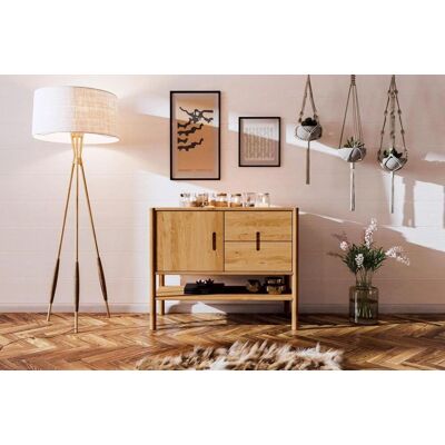 Fun Möbel Kommode Schrank SAGA Eiche massiv 97x84x46 cm Fun Möbel Kommode Schrank SAGA Eiche massiv 97x84x46 cm