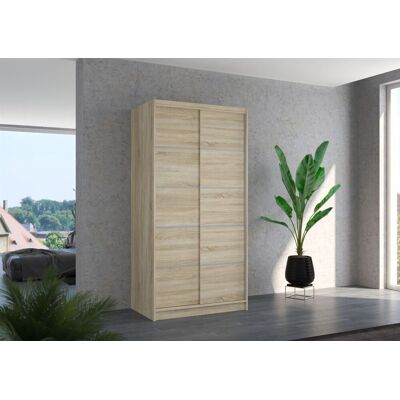 Fun Möbel Schiebetürenschrank Schrank Nr.130 in Sonoma matt 100x200x58 cm Fun Möbel Schiebetürenschrank Schrank Nr.130 in Sonoma matt 100x200x58 cm