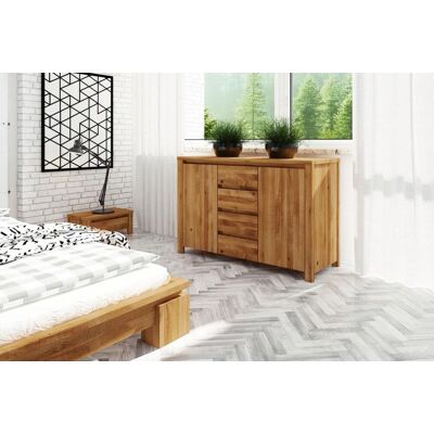 Fun Möbel Kommode Schrank MAISON Eiche massiv 115x77x45 cm Fun Möbel Kommode Schrank MAISON Eiche massiv 115x77x45 cm