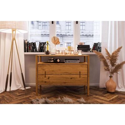 Fun Möbel Kommode Schrank SAGA Eiche massiv 108x84x46 cm Fun Möbel Kommode Schrank SAGA Eiche massiv 108x84x46 cm