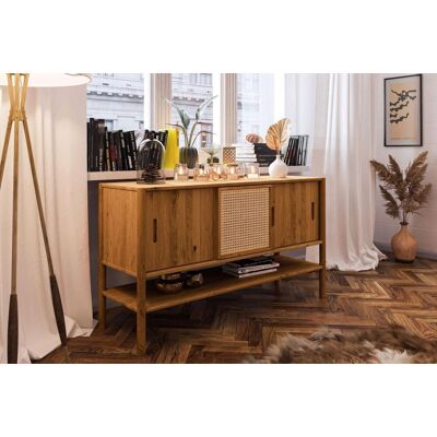 Fun Möbel Kommode Schrank SAGA Eiche massiv 142x81x46 cm Fun Möbel Kommode Schrank SAGA Eiche massiv 142x81x46 cm
