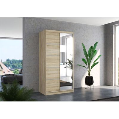 Fun Möbel Schiebetürenschrank Schrank Nr.125 in Sonoma matt 100x200x58 cm Fun Möbel Schiebetürenschrank Schrank Nr.125 in Sonoma matt 100x200x58 cm