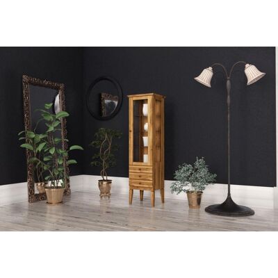 Fun Möbel Vitrine Kommode LENNES Eiche massiv 50x180x45 cm Fun Möbel Vitrine Kommode LENNES Eiche massiv 50x180x45 cm