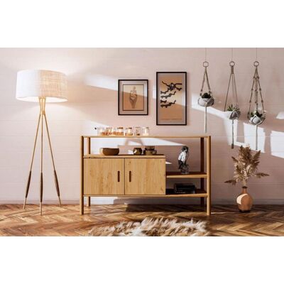 Fun Möbel Kommode Schrank SAGA Eiche massiv 142x86x46 cm Fun Möbel Kommode Schrank SAGA Eiche massiv 142x86x46 cm