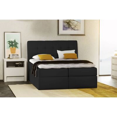 Fun Moebel - TURIN - Schwarz - 140x200 cm - Boxspring bed Fun Moebel - TURIN - Schwarz - 140x200 cm - Boxspring bed