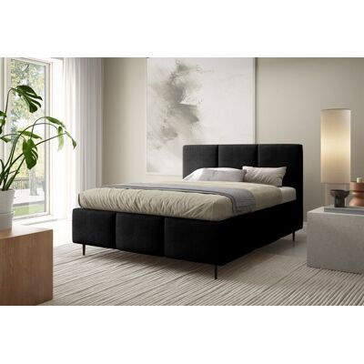 Fun Moebel Polsterbett Schlafzimmerbett MIAMI Komplettset 160x200cm in Stoff Coral Schwarz Fun Moebel Polsterbett Schlafzimmerbett MIAMI Komplettset 160x200cm in Stoff Coral Schwarz