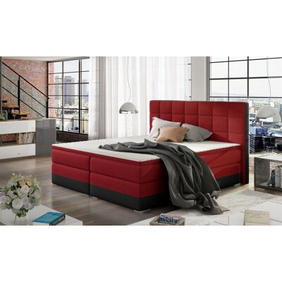 Fun Moebel - PRATO - Rot/Schwarz - 140x200cm - Box spring bed Fun Moebel - PRATO - Rot/Schwarz - 140x200cm - Box spring bed