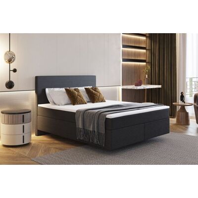 Fun Moebel Boxspringbett Schlafzimmerbett DEVIL Delux 180x200cm in Stoff Scala Anthrazit Fun Moebel Boxspringbett Schlafzimmerbett DEVIL Delux 180x200cm in Stoff Scala Anthrazit