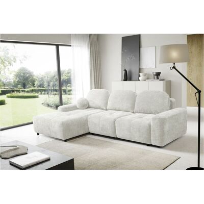 Fun Möbel Ecksofa Schlafsofa Sofa ARGOS in Stoff Vibe Creme Ottomane Links Fun Möbel Ecksofa Schlafsofa Sofa ARGOS in Stoff Vibe Creme Ottomane Links
