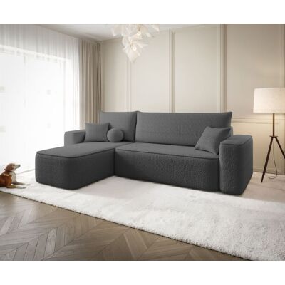 Fun Möbel Ecksofa Schlafsofa Sofa AGEPO Stoff Quelle Anthrazit Ottomane Links Fun Möbel Ecksofa Schlafsofa Sofa AGEPO Stoff Quelle Anthrazit Ottomane Links