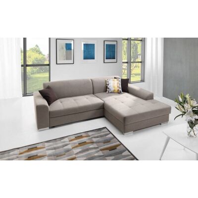 Fun Moebel Ecksofa Schlafsofa SPLIT Beige Ottomane Rechts Fun Moebel Ecksofa Schlafsofa SPLIT Beige Ottomane Rechts