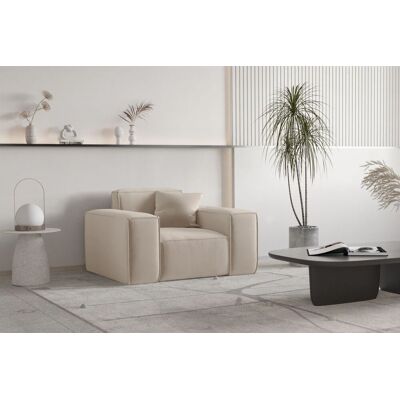 Fun Moebel OUTLET Sessel Designersessel CELES PREMIUM in Stoff Opera Velvet Sand Fun Moebel OUTLET Sessel Designersessel CELES PREMIUM in Stoff Opera Velvet Sand