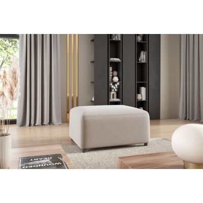 Fun Möbel Polsterhocker Designerhocker Hocker MEGAN in Stoff Salvador Hellbeige Fun Möbel Polsterhocker Designerhocker Hocker MEGAN in Stoff Salvador Hellbeige