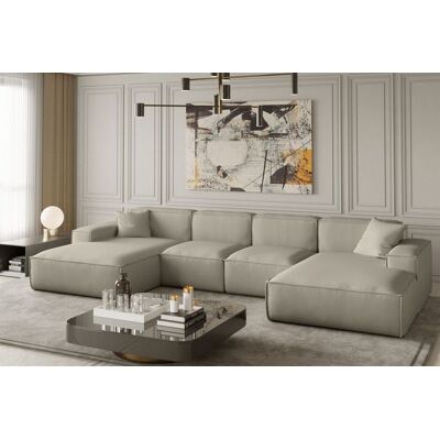Fun Moebel - CELES XS - Beige - Opera Velvet - Sectional Fun Moebel - CELES XS - Beige - Opera Velvet - Sectional