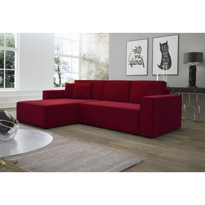 Fun Moebel Ecksofa Schlafsofa Sofa CONOR Stoff Kronos Bordeauxrot Ottomane Links Fun Moebel Ecksofa Schlafsofa Sofa CONOR Stoff Kronos Bordeauxrot Ottomane Links