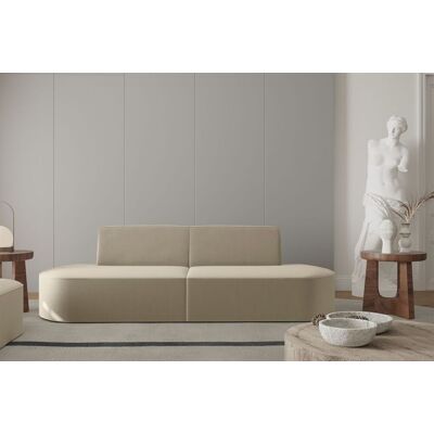 Fun Moebel Sofa Designersofa 2-Sitzer MILOT in Stoff Opera Velvet Beige Fun Moebel Sofa Designersofa 2-Sitzer MILOT in Stoff Opera Velvet Beige