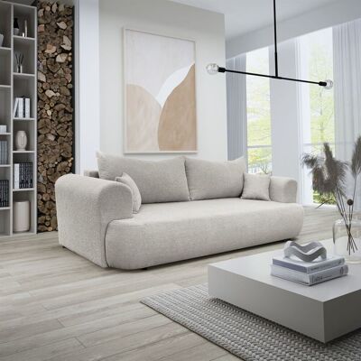 Fun Möbel Sofa Schlafsofa 3-Sitzer ANIKE Stoff Now or Never Beige Fun Möbel Sofa Schlafsofa 3-Sitzer ANIKE Stoff Now or Never Beige