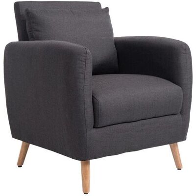 Fun Möbel Sessel Wohnzimmersessel JULES - Stoffbezug Dunkelgrau Fun Möbel Sessel Wohnzimmersessel JULES - Stoffbezug Dunkelgrau