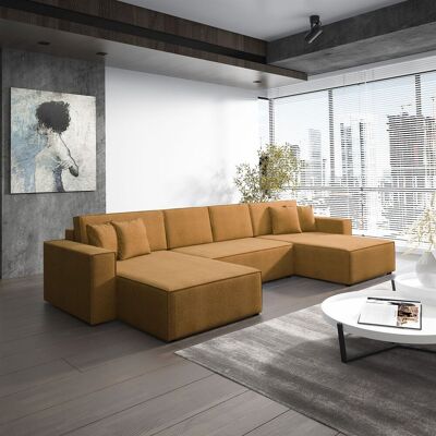Fun Moebel - CONOR - Stoff Poso - Senf - Sofa Fun Moebel - CONOR - Stoff Poso - Senf - Sofa